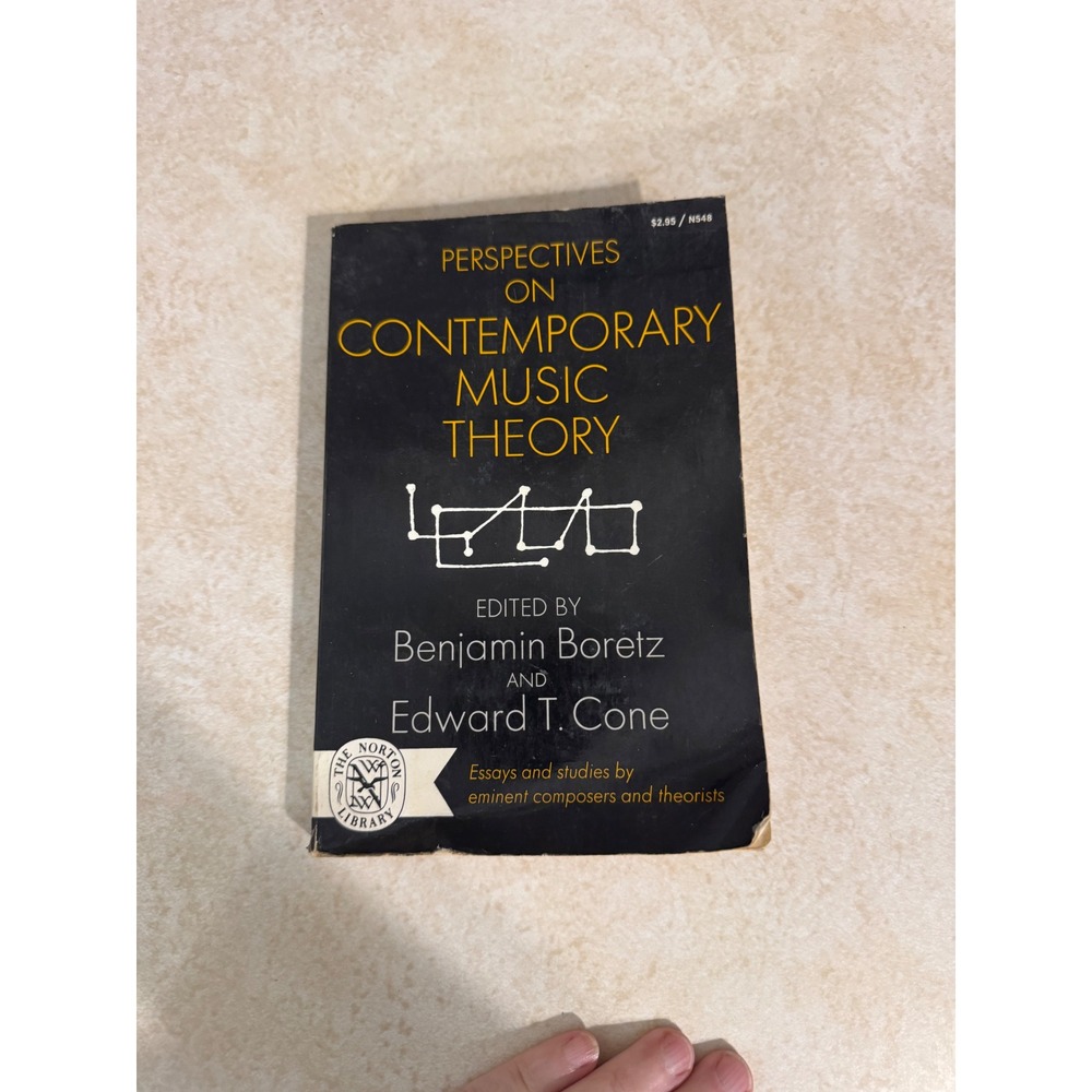 Perspectives‎ on Contemporary Music Theory 1972 1st Ed Boretz & Cone Norton